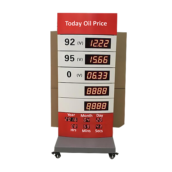 2.3 inch LED gas signage