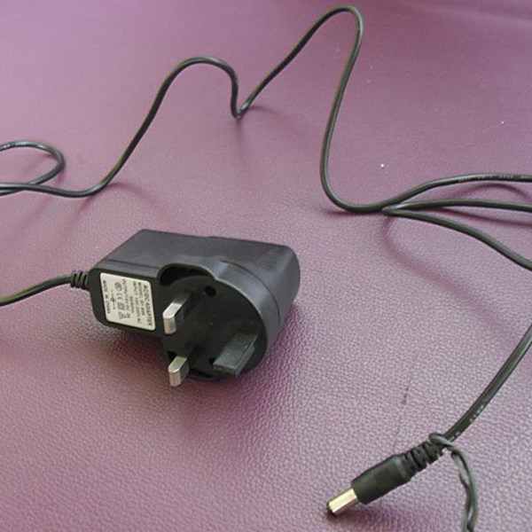 AC power cord cable with adapter U.K. style plug