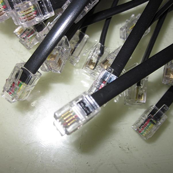 RJ11 4P4C connecting cable
