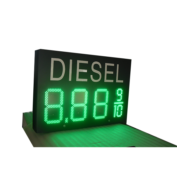 14 inch green LED oil price sign