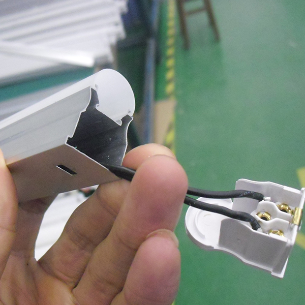 Integrated LED tube--fixed base