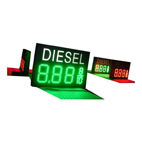 14 inch LED oil price changer with cabinet
