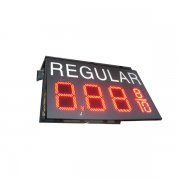 14 inch red price LED changer with iron cabinet and letters