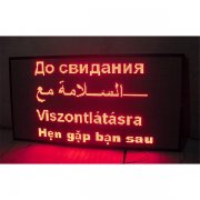 P7.62 red 128X256 pixels LED moving display --2