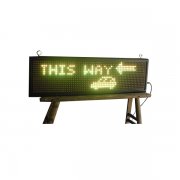 P16 tricolor 16X64 pixels LED moving display