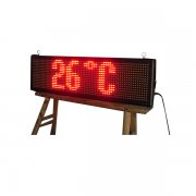 P16 tricolor 16X64 pixels semi-outdoor LED moving sign