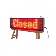 Semi-outdoor P16 tricolor 16X64 pixels LED moving display