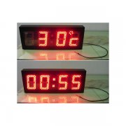 Outdoor 4.5 inch LED time and temp display